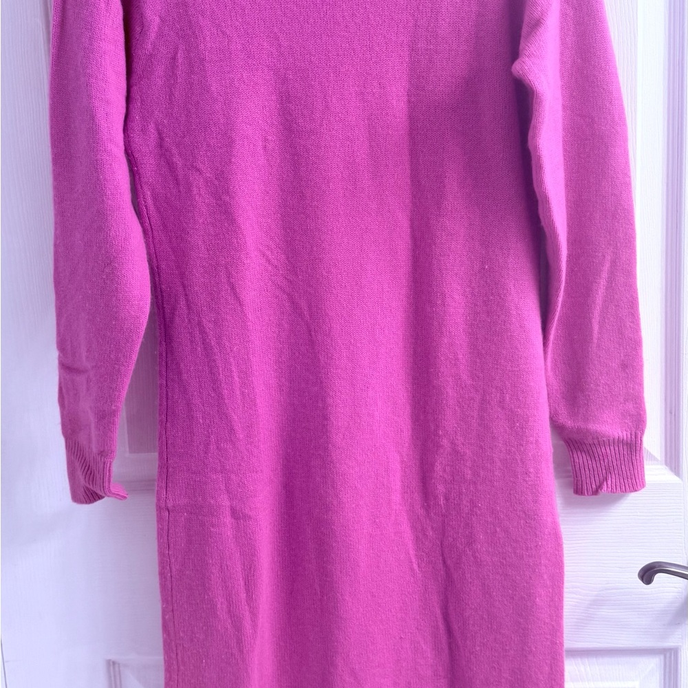 Ralph Lauren 100% Cashmere Women's Sweater Turtleneck Dress  Pink - Picture 5 of 7